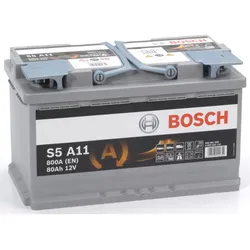 Autobatterie BOSCH S5 12V 80Ah A11 AGM Batterie für Start-Stop 0 092 S5A 110