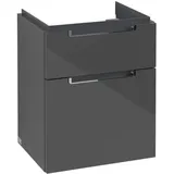 Villeroy & Boch V&B Waschtischunterschrank Subway 2.0 48,5x59x38cm, Griff chrom, glossy grey