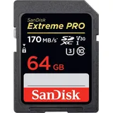 SanDisk Extreme Pro SDHC/SDXC UHS-I U3 R170/W90 64 GB