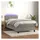 vidaXL Boxspringbett 100 x 200 cm Hellgrau