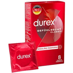 DUREX Gefühlsecht 8 hauchzarte Kondome für intensives Empfinden