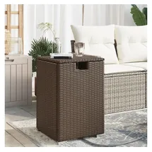 vidaXL Propan-Tank-Verstecktisch Braun 40x40x60 cm Poly Rattan