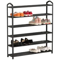 Hti-Living Schuhregal 6 Ebenen Lena Schwarz