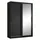 beautysofa Schwebetürenschrank HELA 120 x 204,5 x 60 cm Schwarz