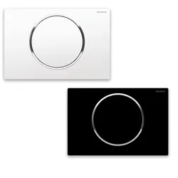 Betätigungsplatte GEBERIT SIGMA10 für Spül-Stopp-Spülung verschiedene Ausführungen (Ausführung: weiss/hochglanz-verchromt/weiss)