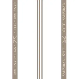 Sansibar Geschirrtücher-Set, 3-tlg, 50x70 cm, 100% Baumwolle, Jacquardgewebe, taupe - Taupe