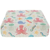 Sitzerhöhung Stuhl Kind, Waschbar Zerlegbar Tragbare Sitzerhöhung Pad, Baby Kind Sitzkissen Quadrat Kleinkinder Esszimmerstuhl ErhöHen Pad mit 2 Sicherheitsschnalle, 36x32x9cm