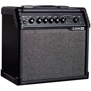 Line 6 Spider V 20 MkII Gitarrenverstärker schwarz – 20W-Verstärker mit 8 Zoll Lautsprecher, 16 Sound-Presets und 3 simultan nutzbaren Effekten