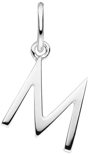 LEAF - BUCHSTABENANHÄNGER M -  silber