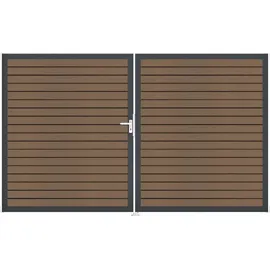 GROJA Doppeltor 300 x 180 cm Braun