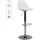 AMSTYLE Barhocker KORSIKA 40 x 104 x 40 cm Weiß