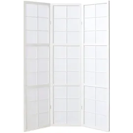 Homestyle4u Paravent Paravents Raumteiler Shoji weiß Holz