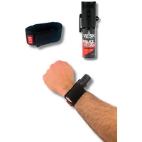 Pfefferspray 15ml VESK Police RSG Breitstrahl mit Armband Holster Halterung Klettverschluss