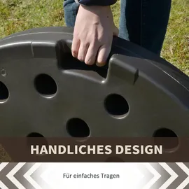 Outsunny Schirmständer mit Wasser oder Sand befüllbar