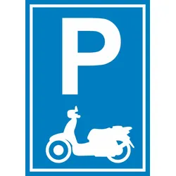 Parkplatz Motorroller Schild A1 (594x841mm)