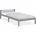 Homestyle4u Holzbett 90 Grau