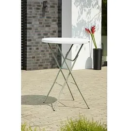 kompatible Ware San Remo Stehtisch Ø 80 x 110 cm Grau/Weiß