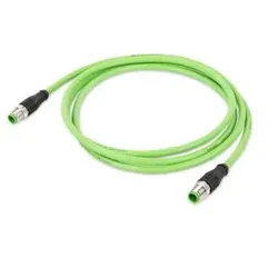 Wago 756-1203/060-200 ETHERNET-Leitung, M12D-Stecker, axial, M12D-Stecker, axial, grün 7561203060200