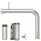 bietal® Quooker Front Voll Edelstahl Wasserhahn PRO3 kochendes Wasser CUBE