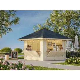 Palmako Marktstand Bianca Set105 Transparent Tauchgrundiert 300 cm x 300 cm FSC®