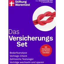 Stiftung Warentest Das Versicherungs-Set - Welche Versicherung braucht man?: Bedarfsanalyse, Vertrags-Check, zahlreiche Testsieger, Verträge wechseln und sparen | Mit Checklisten und Musterschreiben