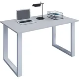 VCM Schreibtisch Lona U 140 x 80 cm grau/weiß