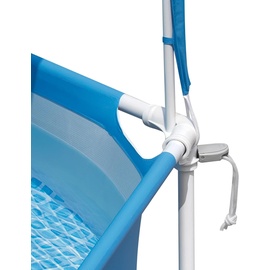 Intex Canopy Metallrahmen Pool mit Überdachung (183x38cm) mit Wassersprüher Kinderpool Planschbecken