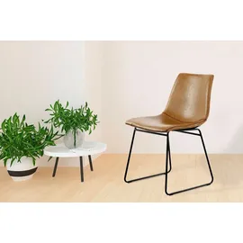 Kayoom Stuhl Caila 110 2er-Set, Hellbraun