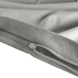 Traumschlaf Basic Single Jersey Kissenbezug 80x80 cm | grau - grau
