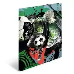 Gummizugmappe mit Fußballmuster - A3