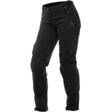 Dainese Drake 2 Air Tex Pants Wmn, Stoff-Motorradhose, Stretch, mit Protektoren, Frau, Schwarz/Schwarz, 54