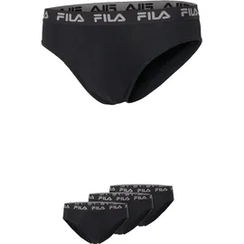 Fila Slip unifarben grau/schwarz M 3er Pack