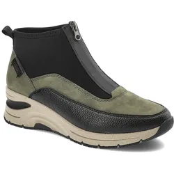 Grüne Stiefeletten Rieker Reißverschluss-Schuhe, 41
