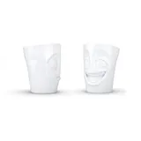 Fiftyeight Becher Set Witzig/Lecker weiß