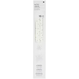 Rico Design Fröbelsterne, weiß, Sterne, 60 Streifen MIX, 120 g/m2