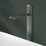 mai & mai Armatur Bad Wasserhahn Badezimmer Waschtischarmatur Einhebelmischer Mischbatterie Bad aus Messing mit Wassersparfunktion Grau 1190H