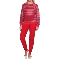 normann Frottee Pyjama Damen rot 48-50