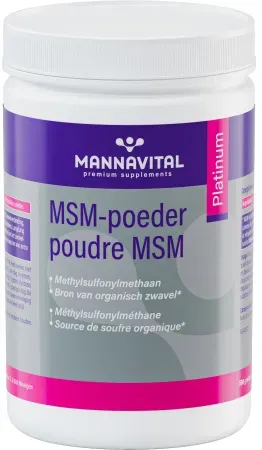 Mannavital MSM Pulver Platinum Tiegel 500g