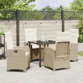 vidaXL Garten Essgruppe 5-tlg. Beige