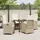 vidaXL Garten Essgruppe 5-tlg. Beige