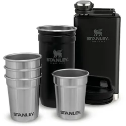 Stanley Pre-Party Set (Schnapsgläser+Flachmann) - Matte Black Pebble