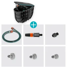 Gardena Undercover Schlauchbox RollUp M 20 m schwarz