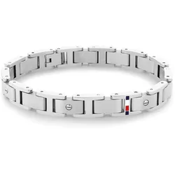 Armband TOMMY HILFIGER "Schmuck Edelstahl Armschmuck", silber (edelstahlfarben), Armbänder, Herren, Edelstahl