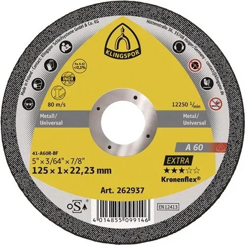 Klingspor Trennscheibe A 60 EX 125x1x22,23mm (262937)