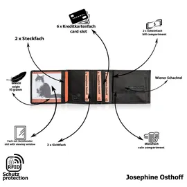 Josephine Osthoff Handtaschen-Manufaktur Josephine Osthoff Geldbörse schwarz