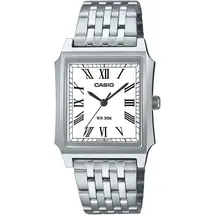 Casio MTP-B190D-7BVEF Herrenarmbanduhr Edelstahl/Weiß