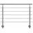 DOLLE Geländer-Set PS 011 150 cm Aluminium