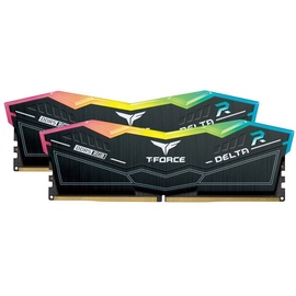 TEAM GROUP TeamGroup T-Force DELTA RGB schwarz DIMM Kit 32GB, DDR5-6000, CL30-36-36-76, on-die ECC (FF3D532G6000HC30DC01)