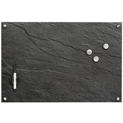 Zeller Glas-Magnettafel 60,0 x 40,0 cm Schiefer anthrazit