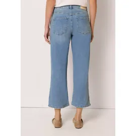 street one studio STREET ONE 7/8 Cropped Wide Leg Jeans, mit Knopfdetail - blau